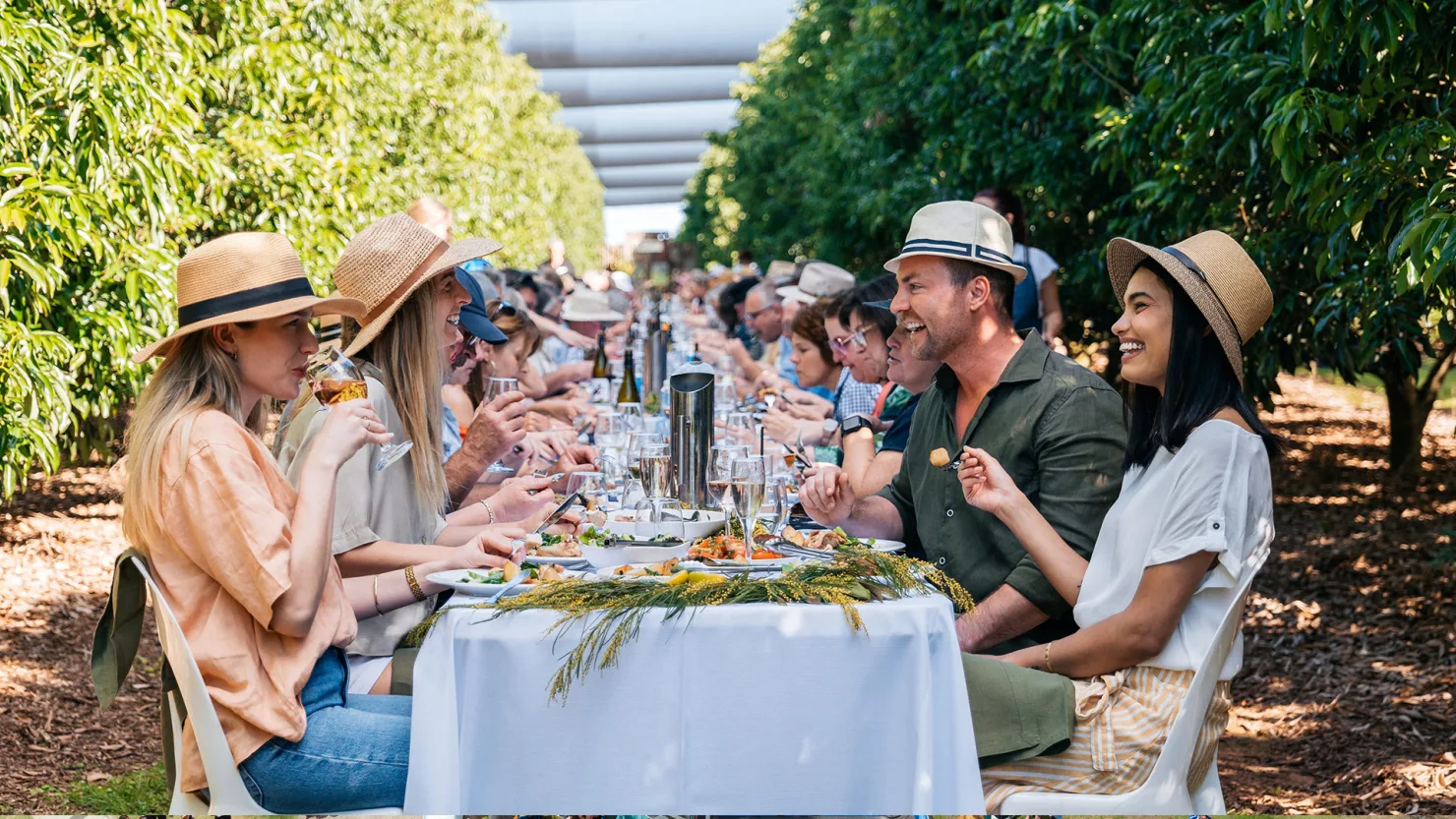 Long Table Lunch, The Curated Plate.. Credit: Tourism & Events Queensland