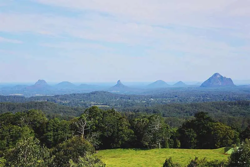 Glass House Mountains. Photo: Kisrty Kane