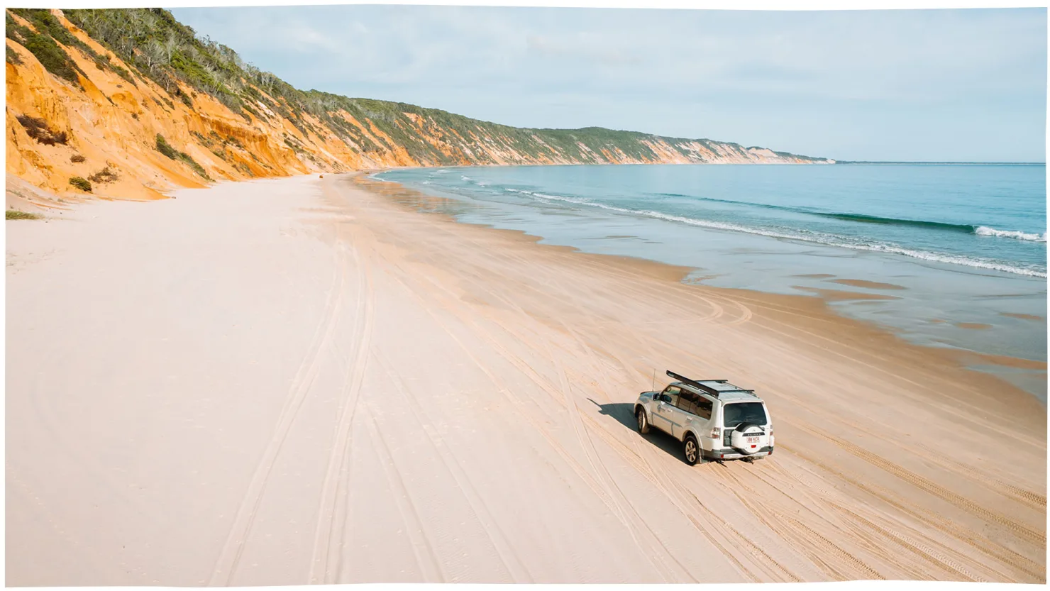 Four-wheel drive on Rainbow Beach