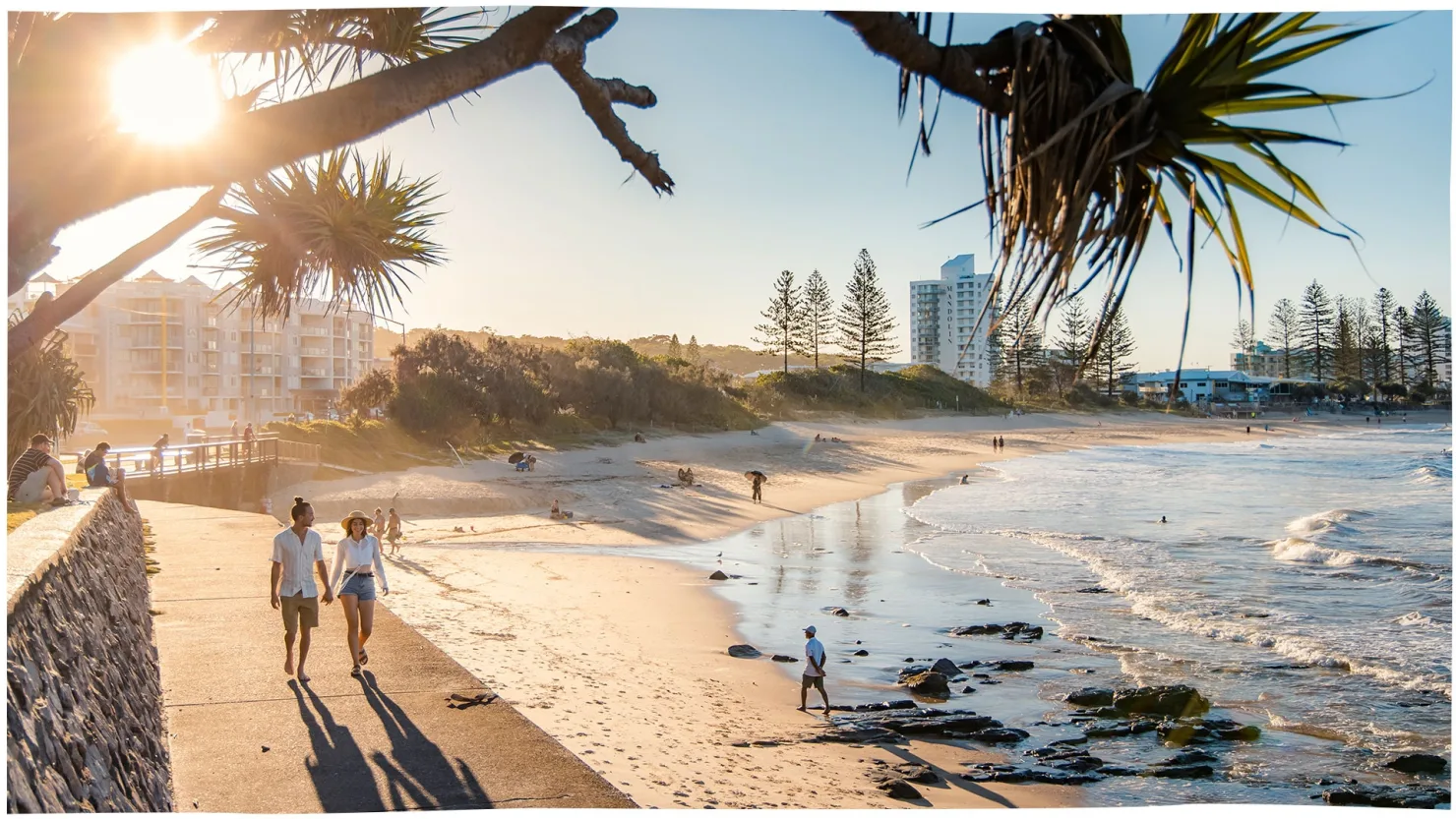 Sunset walks at Alexandra Headland