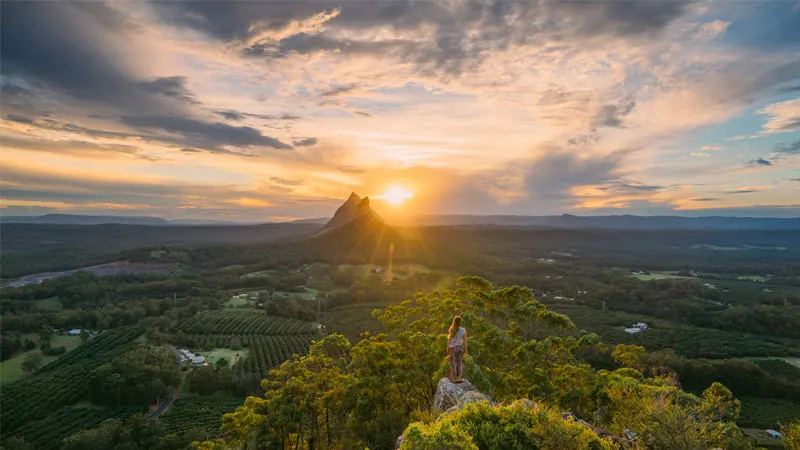 Mount Ngungun. Glass House Mountains National Park.