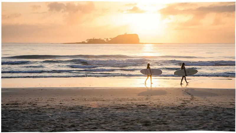 Sunrise surf at Mudjimba