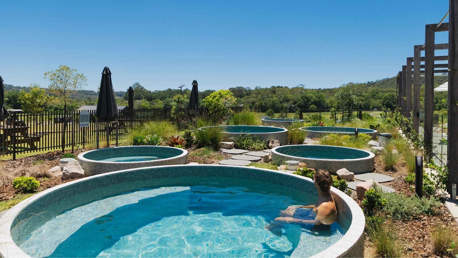 Magnesium pools at Sixty6 Acres, Woombye, Sunshine Coast