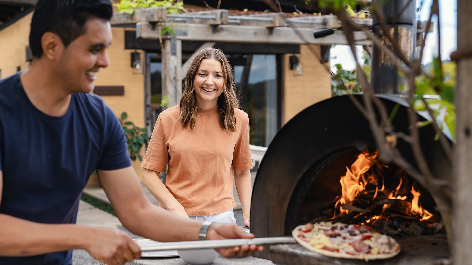 Make your own pizza at Mayan Luxe Villas