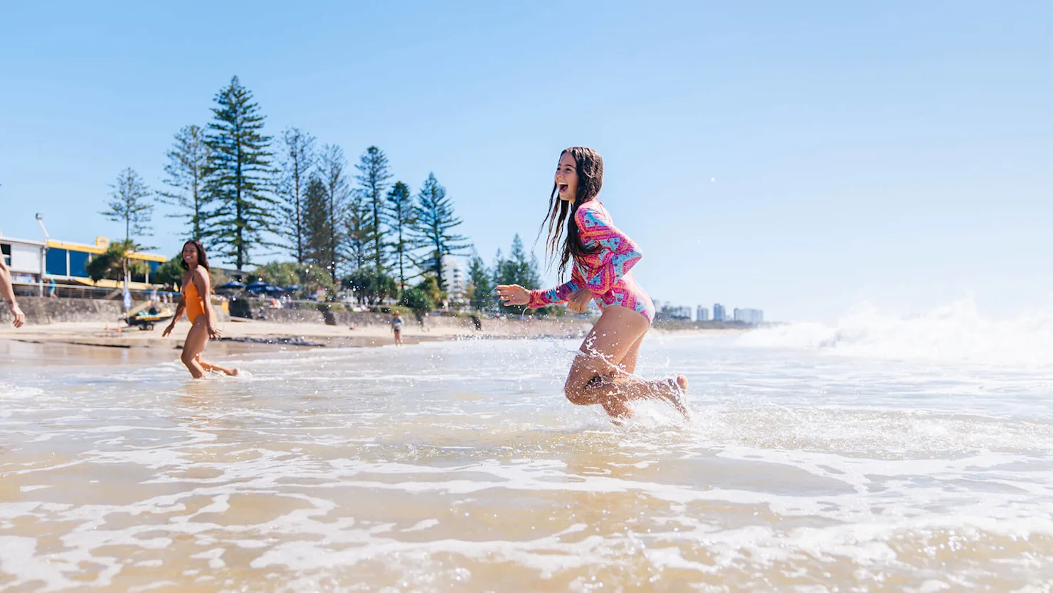 Family at Alexandra Headland Beach