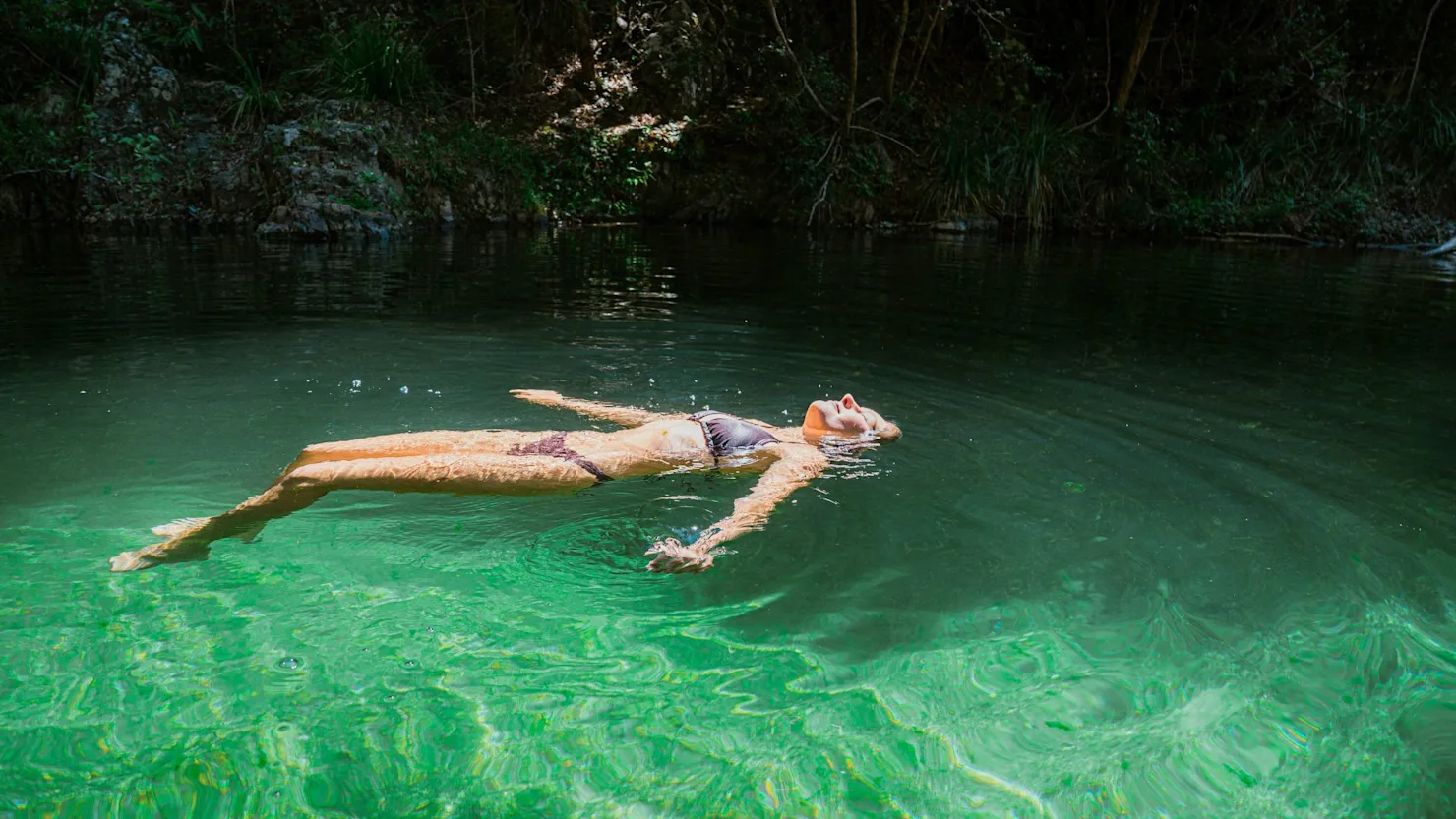 Booloumba Creek floating