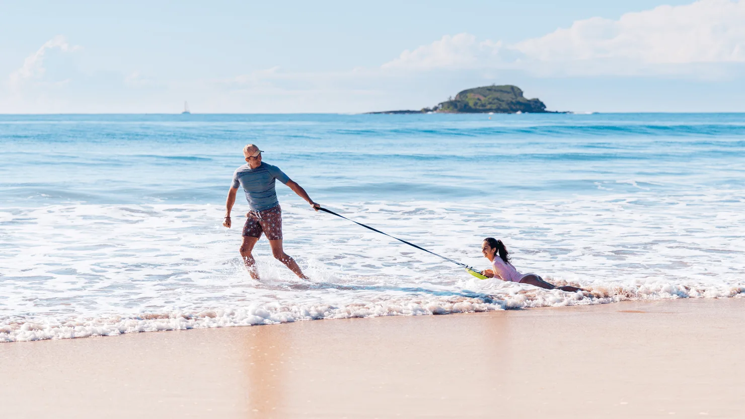 Family at Mudjimba Beach