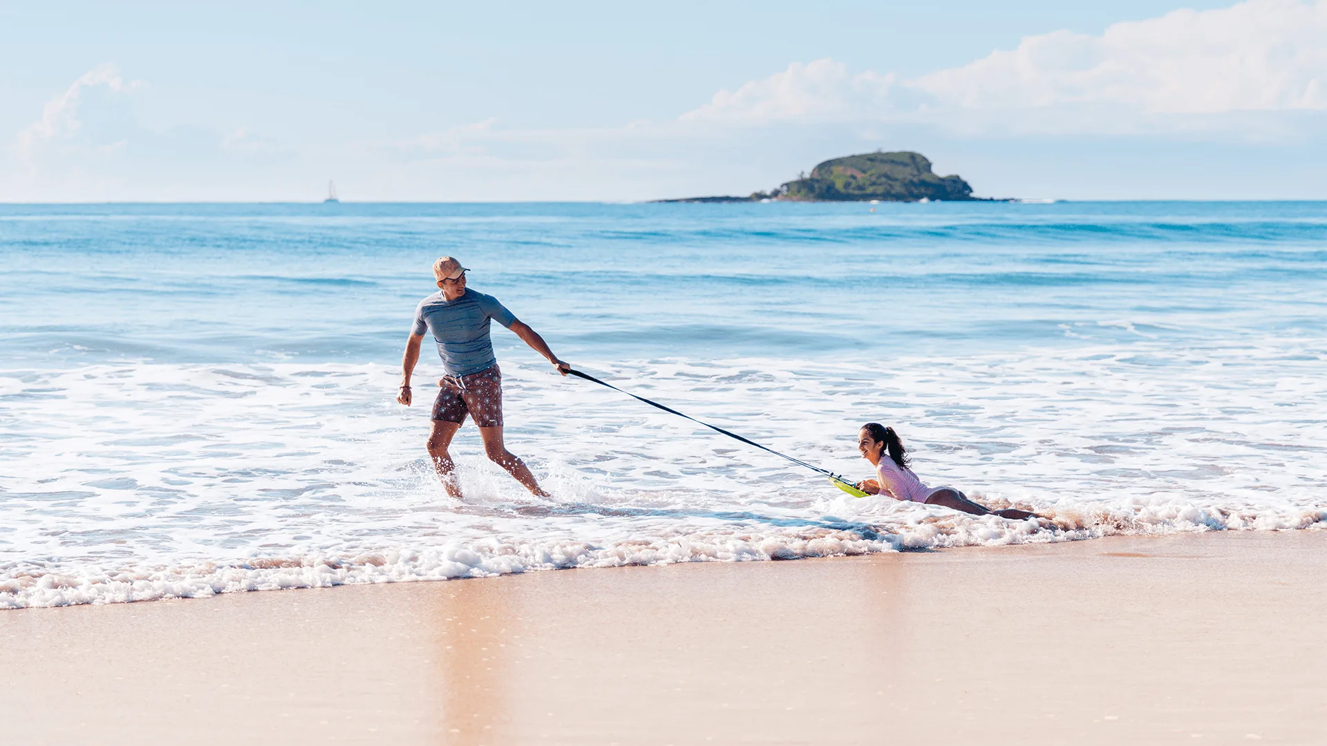 Family at Mudjimba Beach