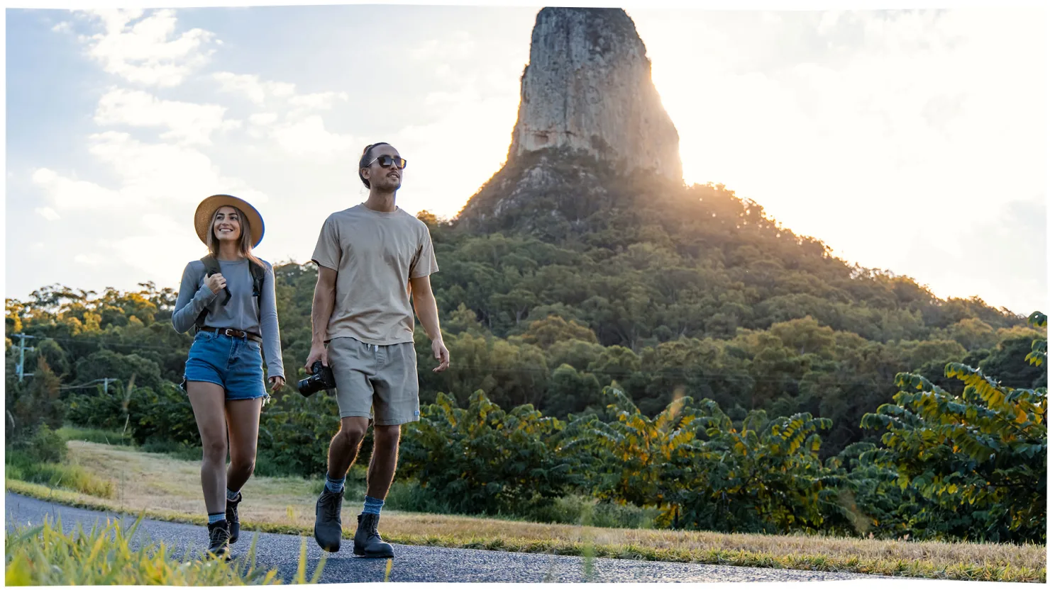 Mt. Coonowrin at Sunset, Glass House Mountains National Park