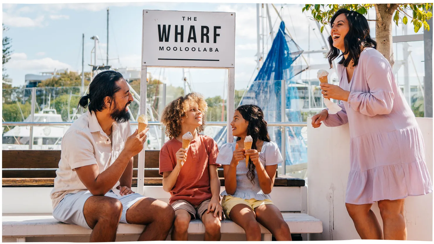 Ice cream at The Wharf, Mooloolaba