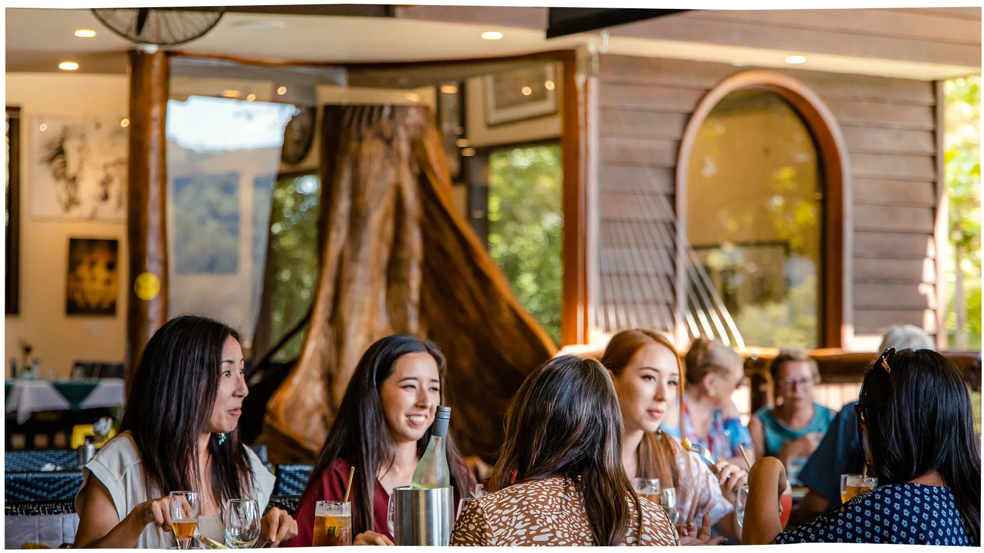 Dining On The Deck At Secrets On The Lake, Montville