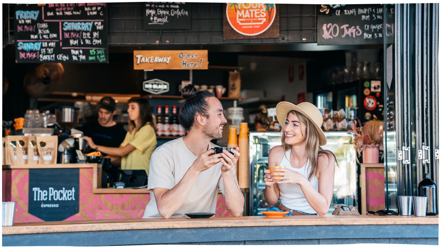 The Pocket Espresso Bar, Moffat Beach