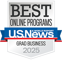 U.S. News & World Report Best Online Programs - Grad Business badge