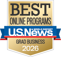 U.S. News & World Report Best Online Programs - Grad Business badge