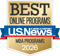 U.S. News & World Report Best Online Programs: MBA Programs badge