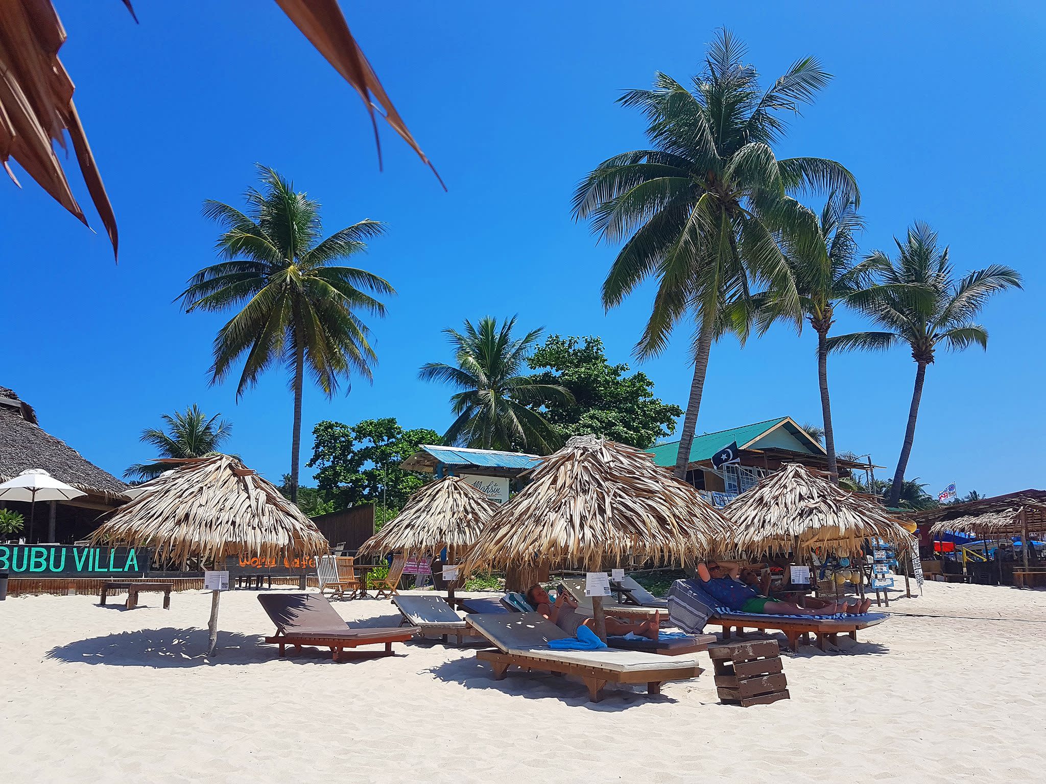 Photo of huts on the beach in Malaysia