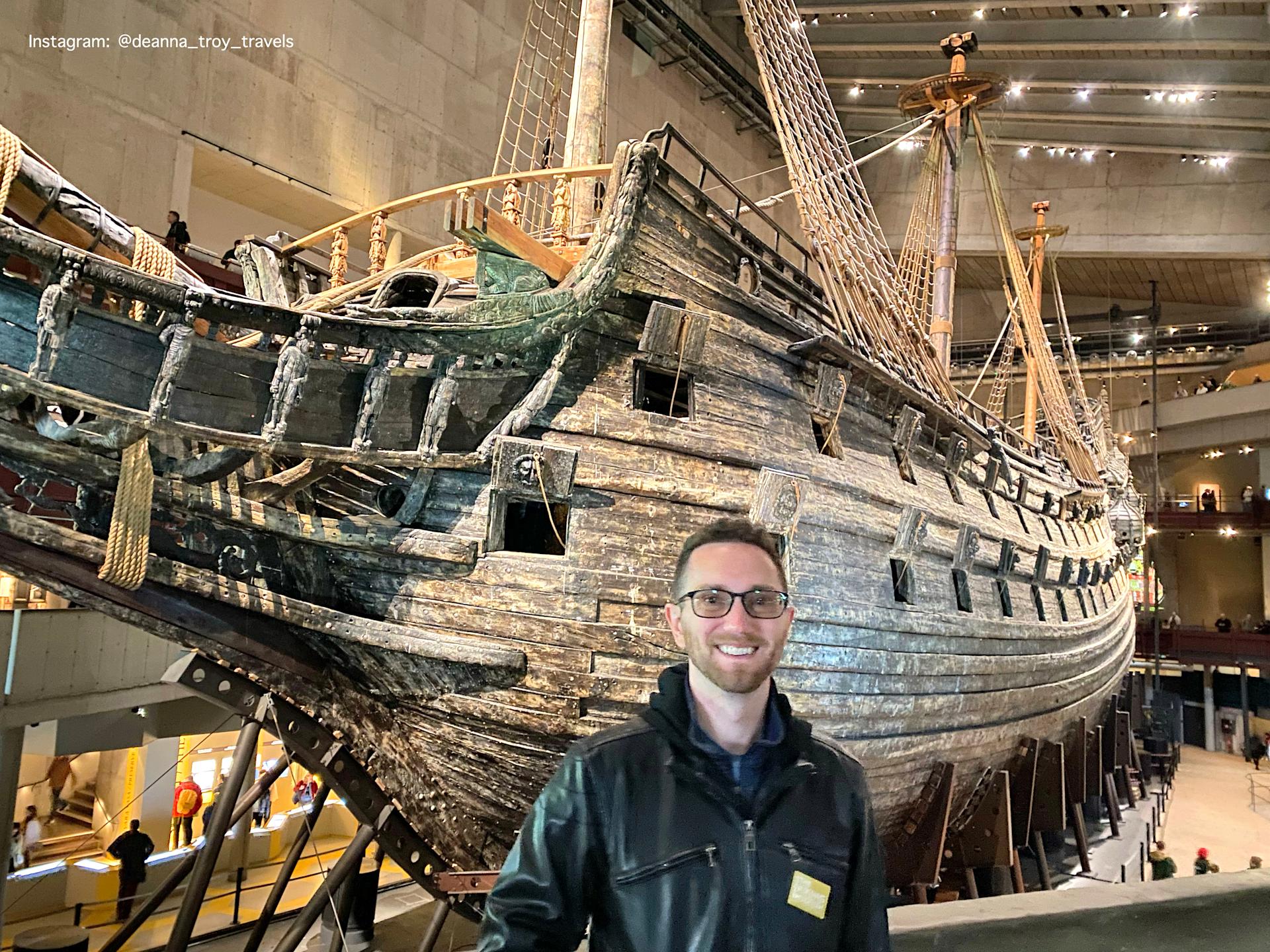 Cedric and the Warship Vasa (one of the oldest ships in the world!)