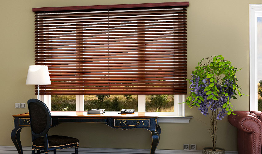 living-room-wooden-blinds