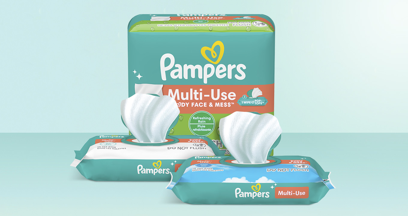 Pampers® produits: Langes, Couches-Culottes & Lingettes