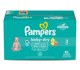 Pampers Couches Swaddlers pour bébé actif, taille 7, 66 couches - 66 ea