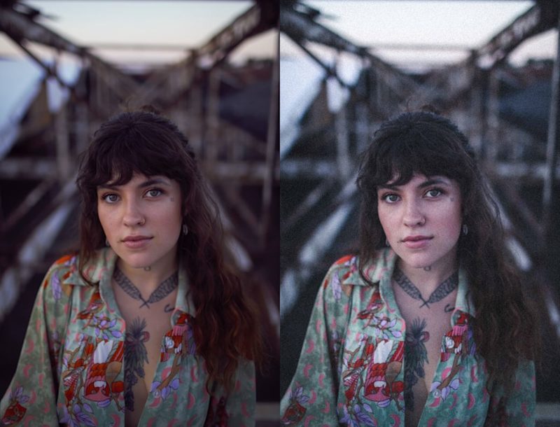 Portrait enhanced using free Film Portrait Lightroom presets