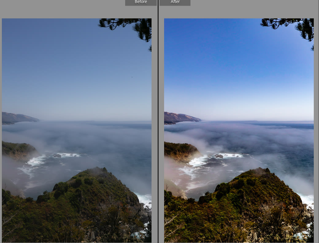 Lushify preset enriching landscapes in Lightroom