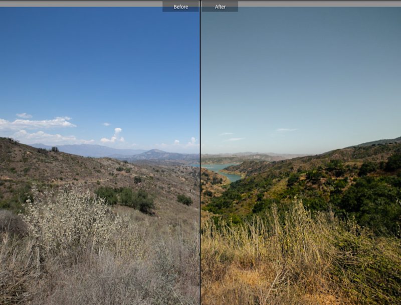 Merigold one-click Lightroom preset enhancing a photo