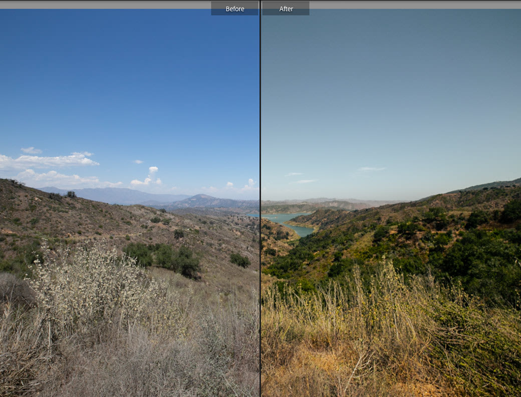 Merigold one-click Lightroom preset enhancing a photo