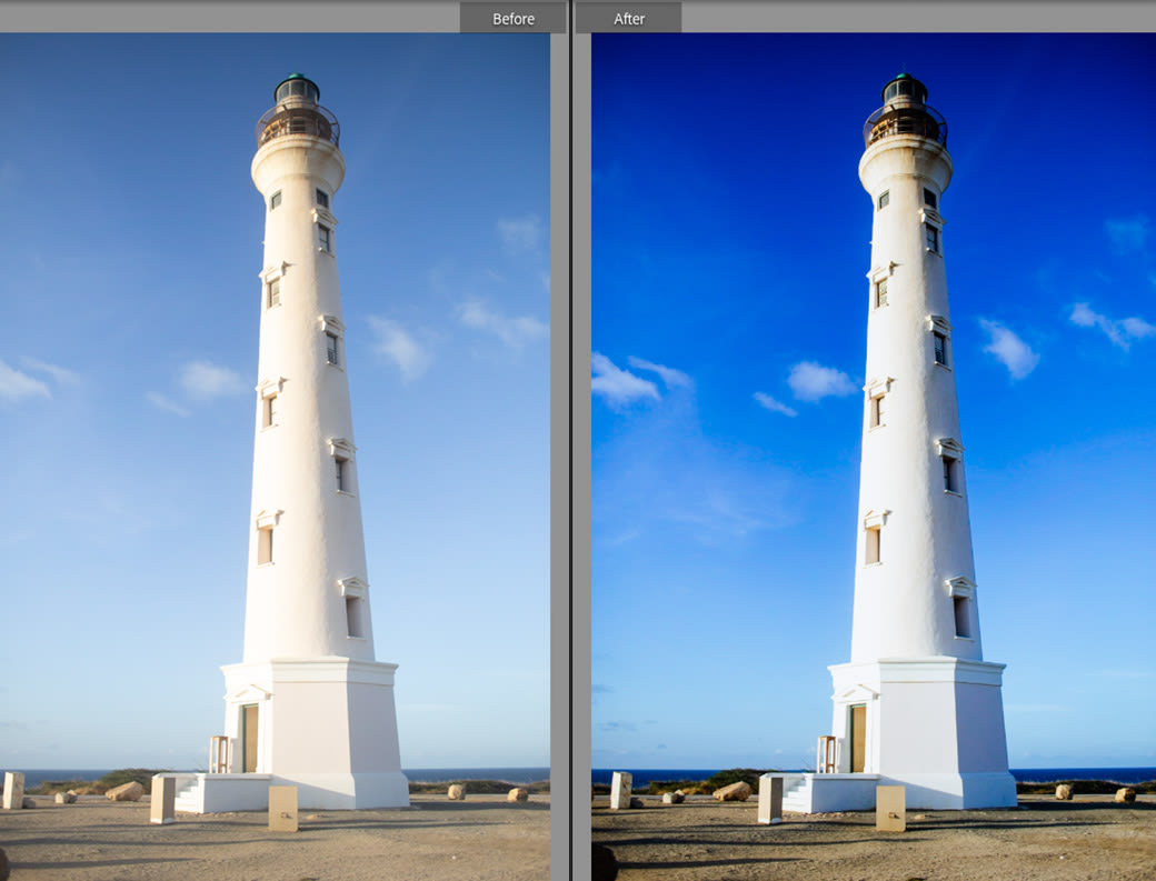 Landscape enhanced with Azulean Lightroom presets