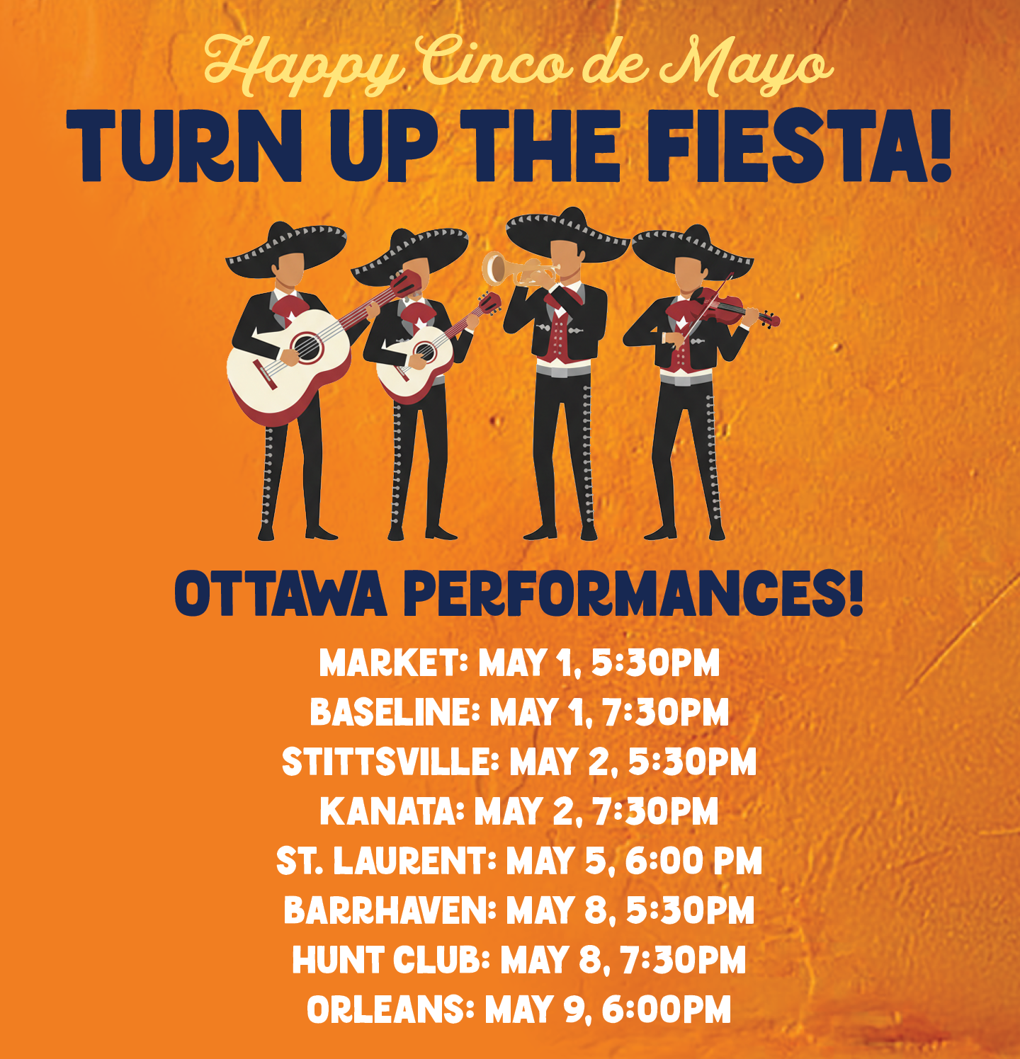 image of Cartoon Mariachi band 
