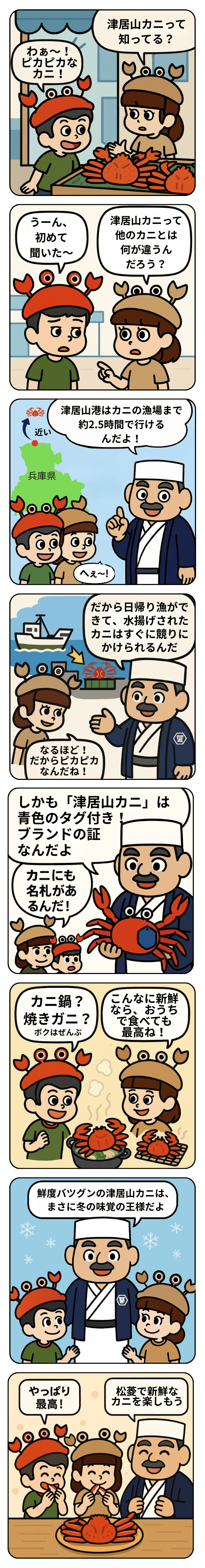 津居山カニとは?マンガ