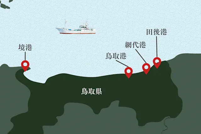 鳥取県の松葉ガニ漁港