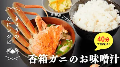【かんたん絶品】香箱ガニ（セコガニ/親ガニ）のお味噌汁