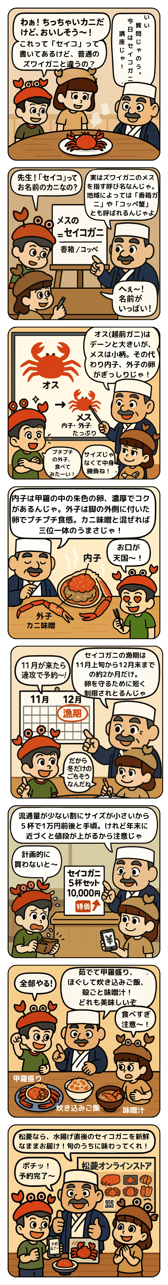 セイコガニとはマンガ