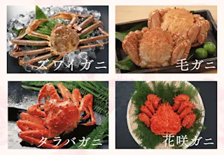 日本の4大カニとブランドガニ