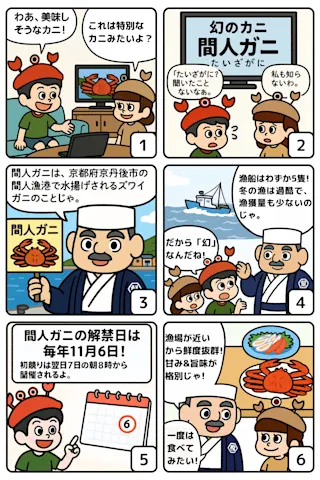 間人ガニ解説漫画