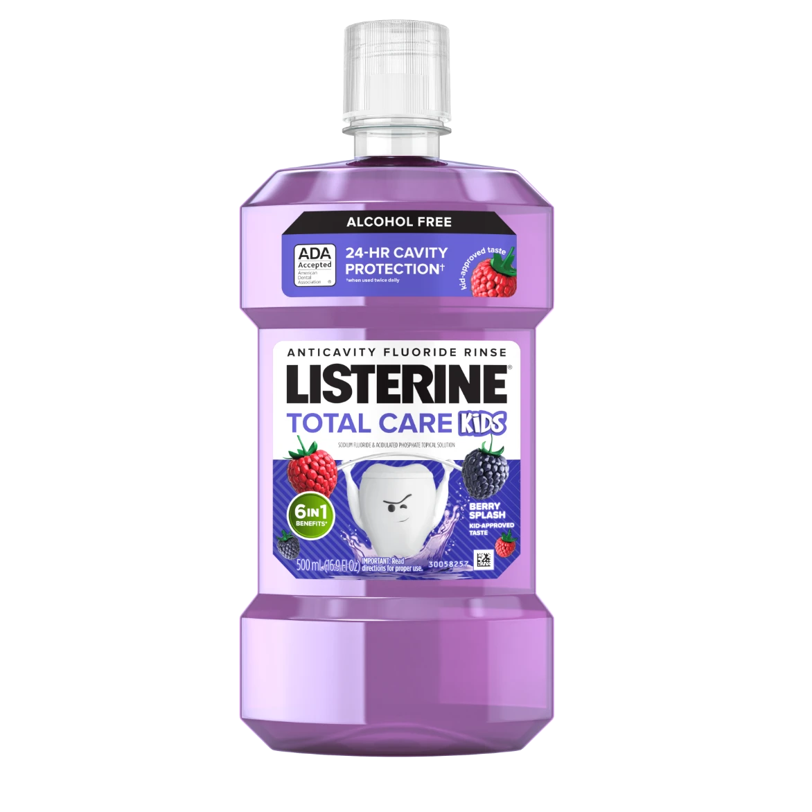 Listerine Anticavity Fluoride Smart Rinse Mouthwash for stronger teeth & better cavity protection