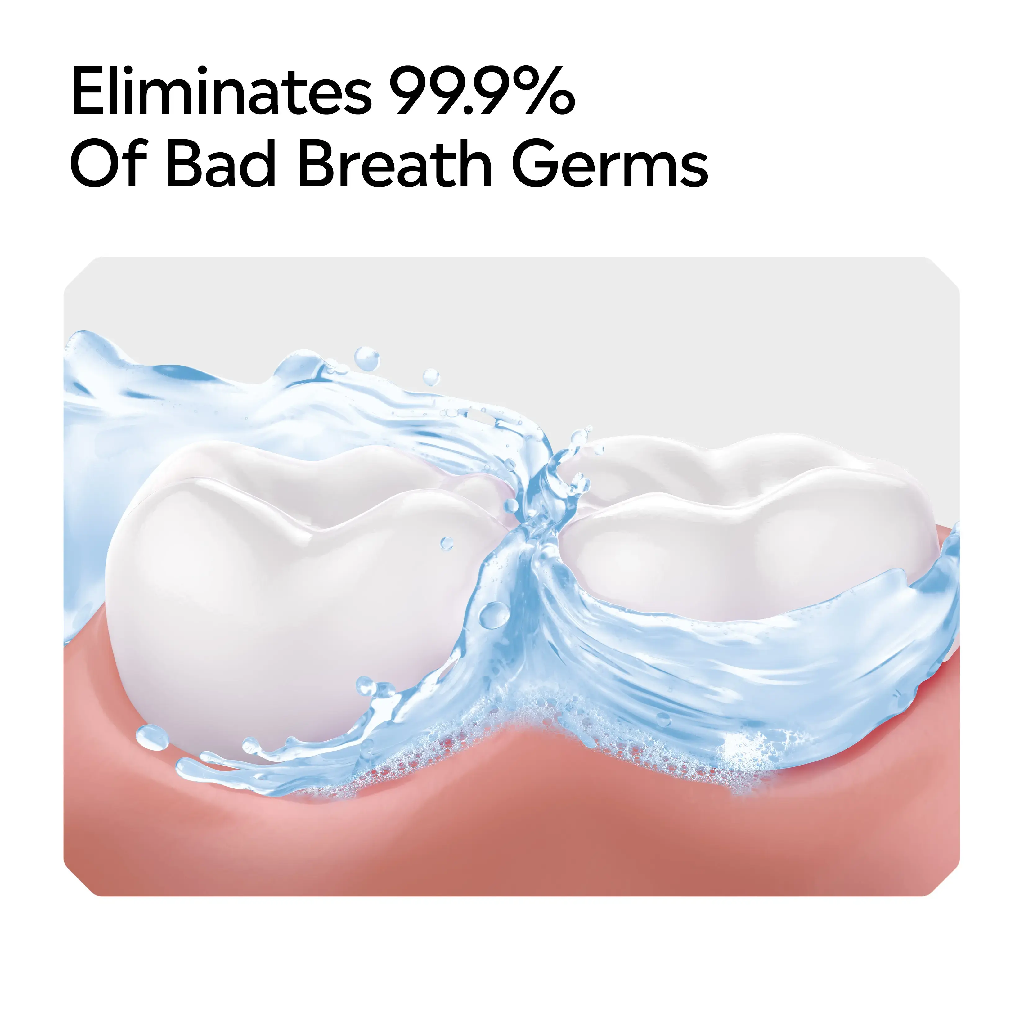 LISTERINE® ULTRACLEAN® AC Free Mild Eliminates 99.9% of bad breath germs