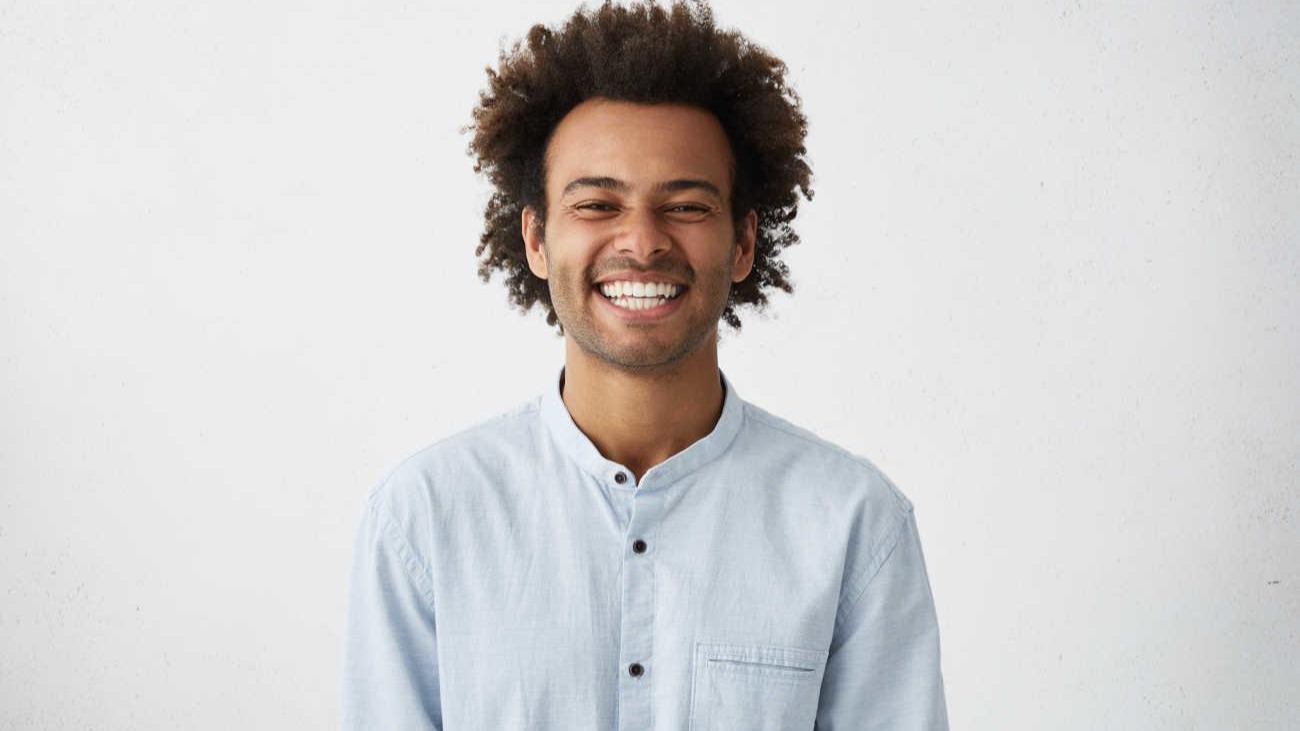 Man smiling