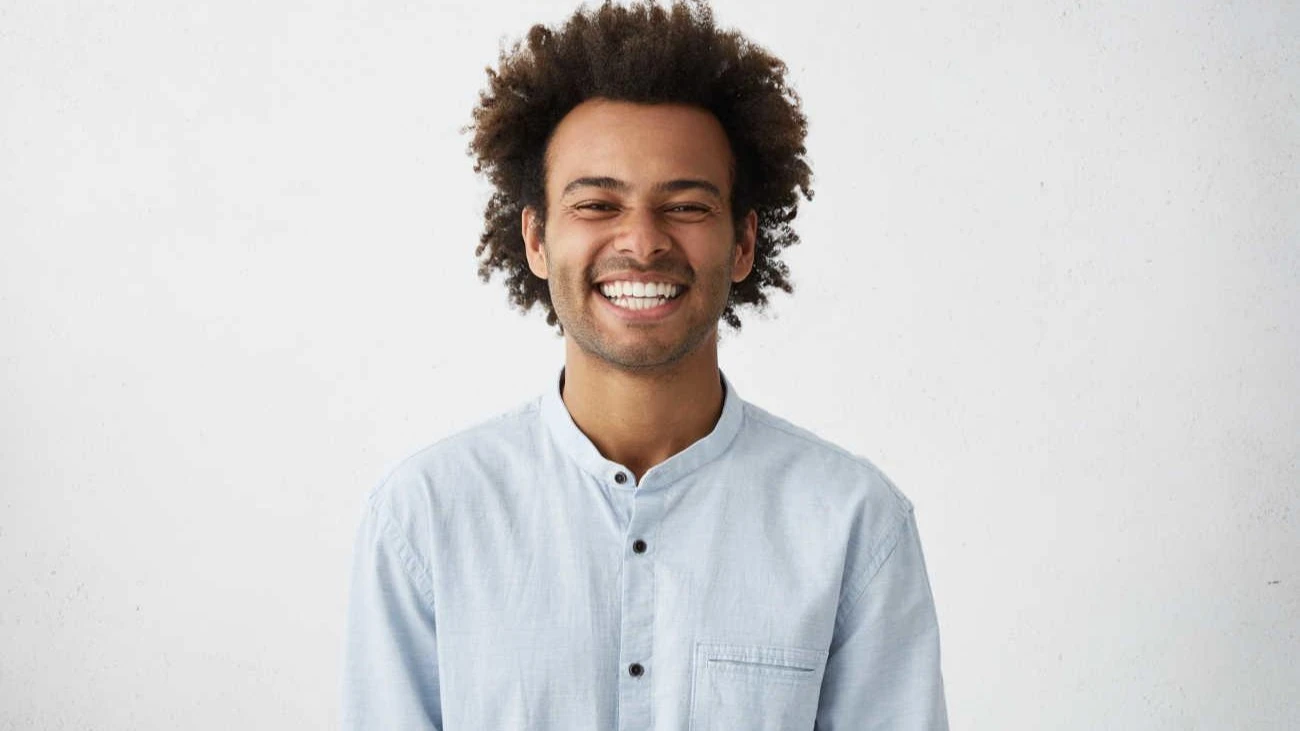 Man smiling