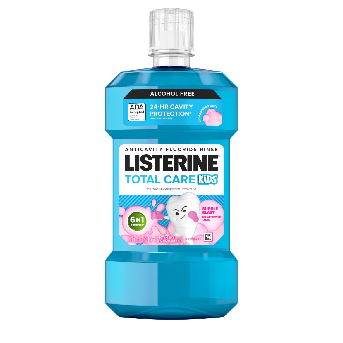 Listerine Anticavity Fluoride Smart Rinse Mouthwash for 2x stronger teeth & better cavity protection