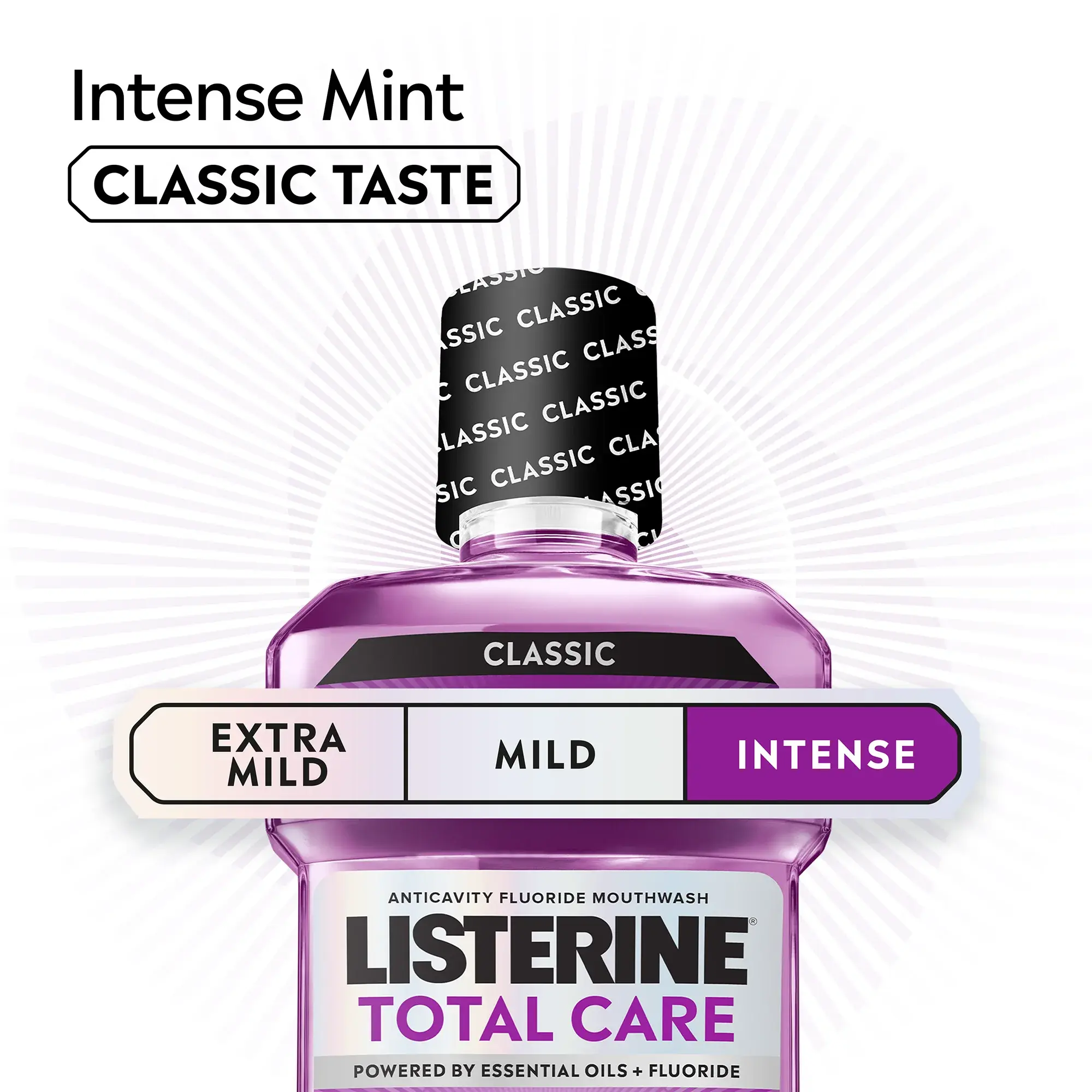 LISTERINE® TOTAL CARE Intense Mint classic taste