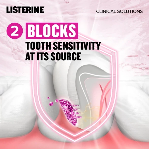 Blocks tooth sensitivity at its source