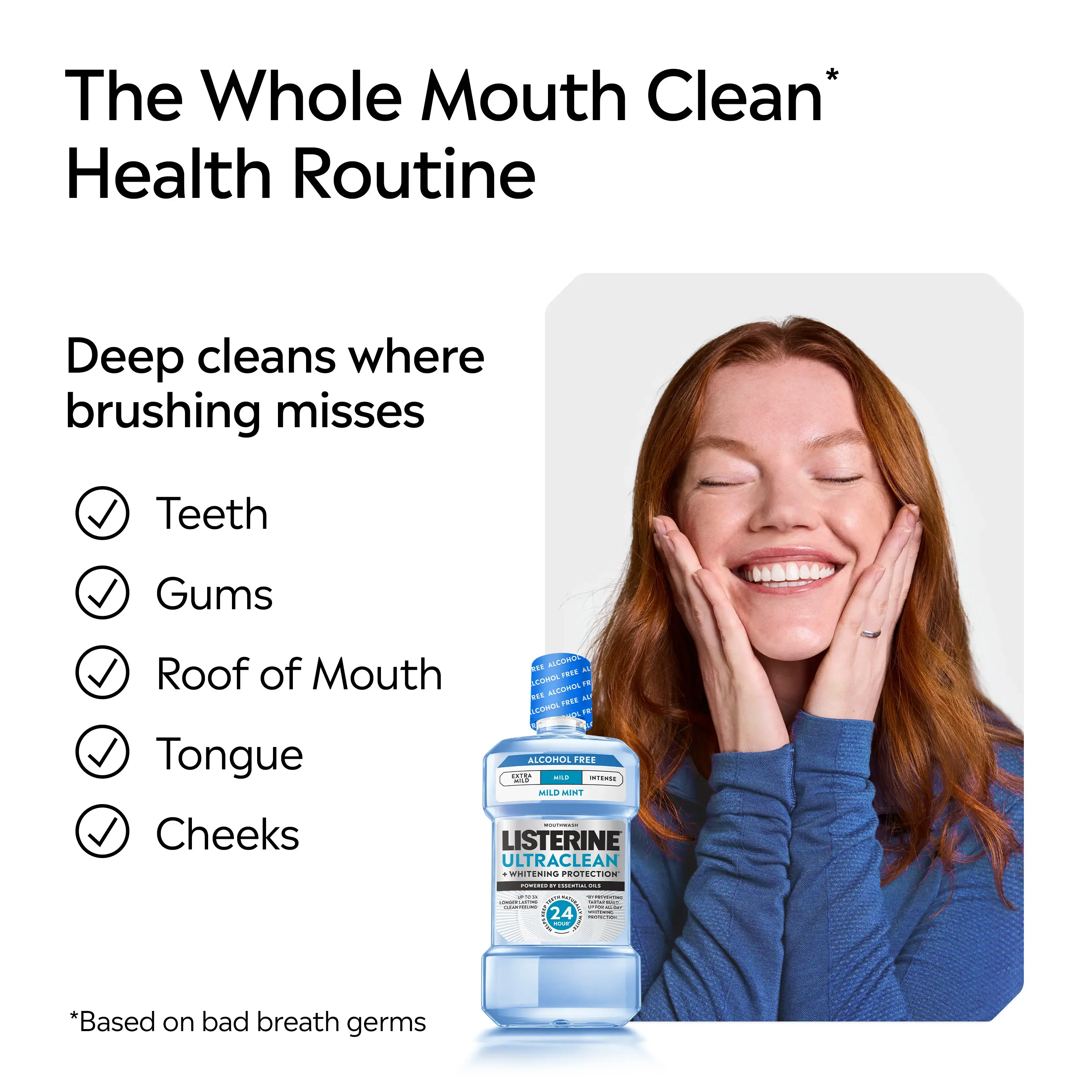 The Whole Mouth Clean Health Routine, deep cleans where brushing misses