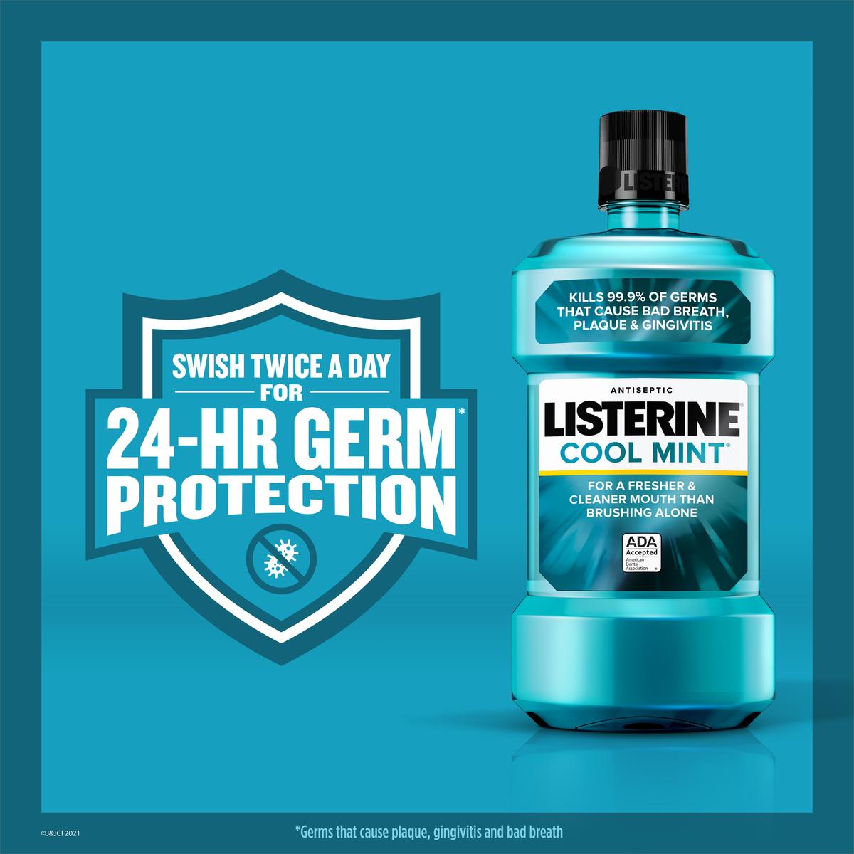 COOL MINT® Antiseptic Mouthwash for Bad Breath & Plaque LISTERINE®