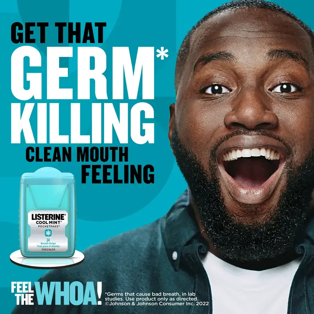 LISTERINE POCKETPAKS COOL MINT: For That Germ Killing, Clean Mouth Feeling