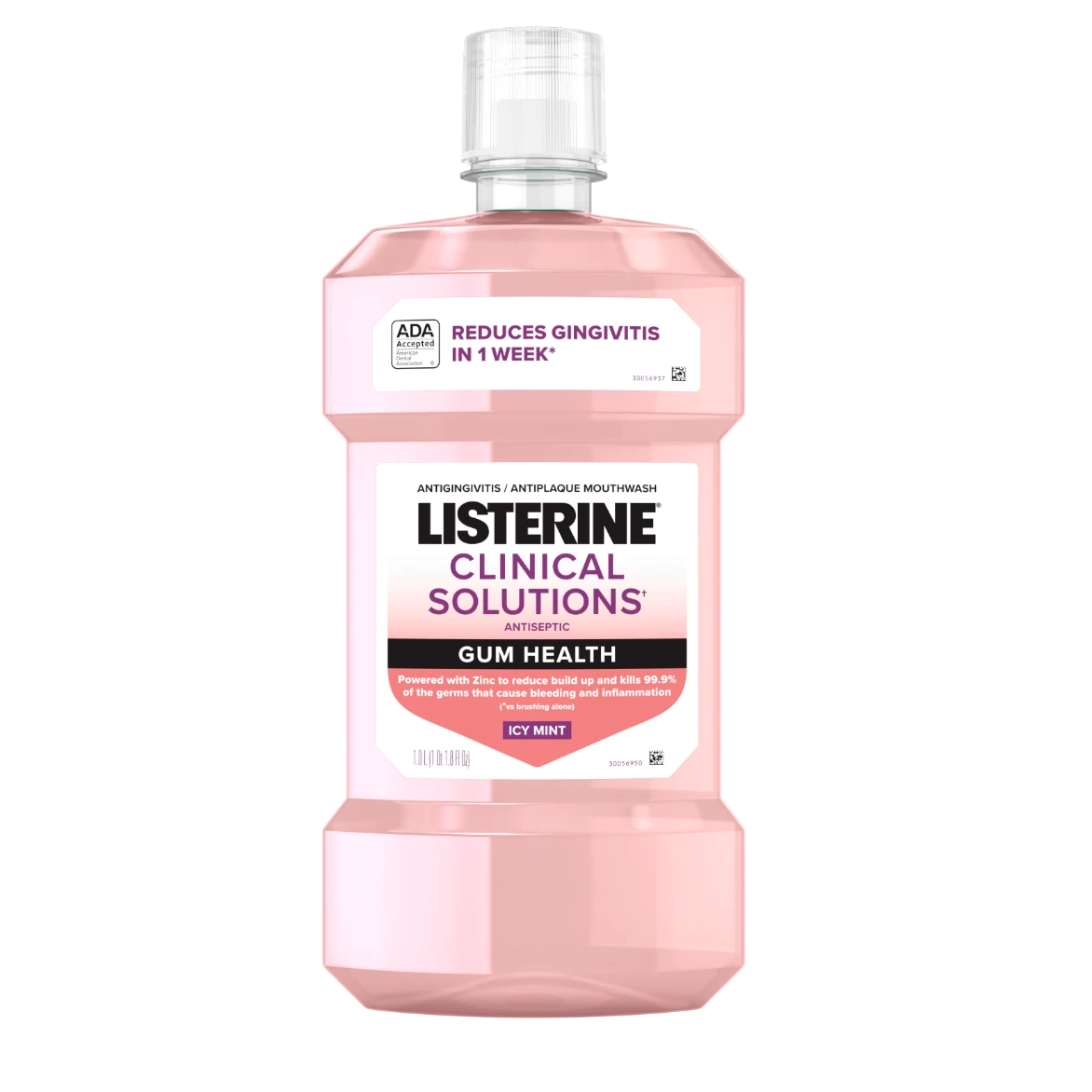 Listerine Clinical Solutions Gum Health Mouthwash + zinc kills bleeding & inflammation causing germs