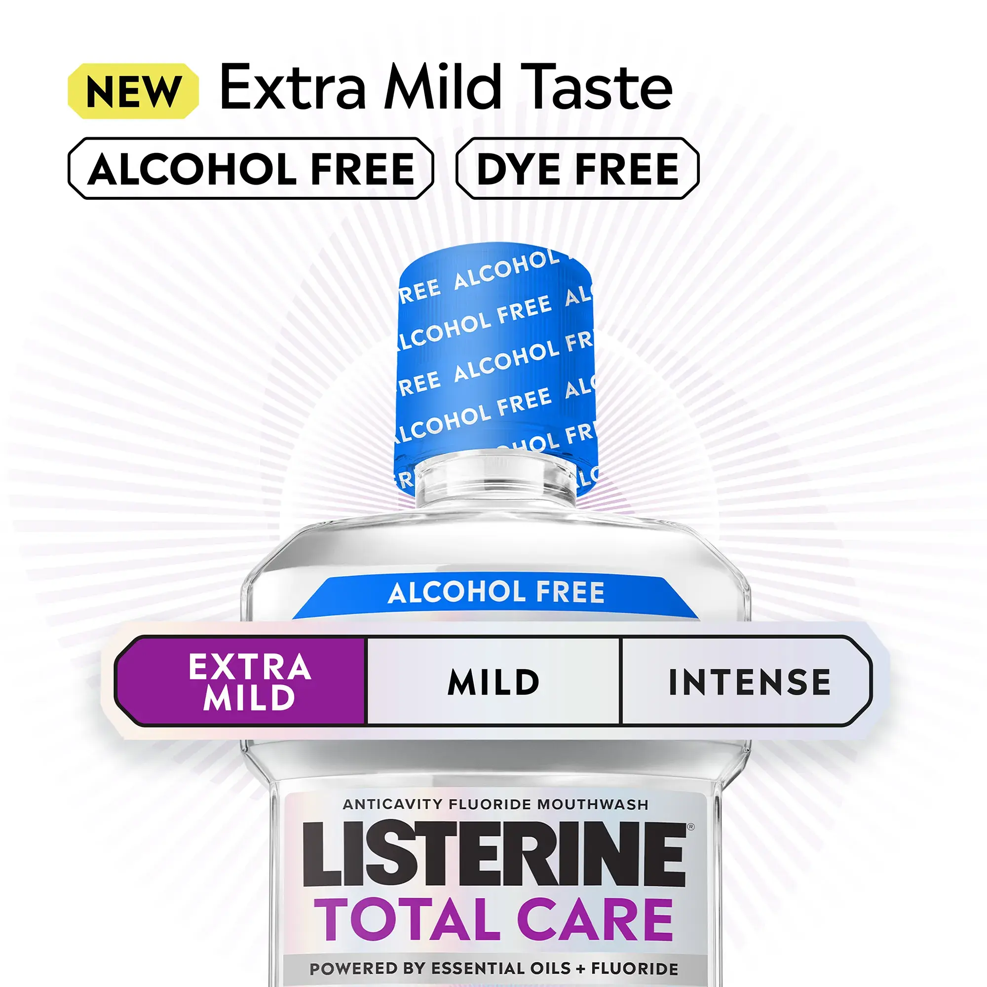 LISTERINE® TOTAL CARE Alcohol-Free Mouthwash, Extra Mild Mint