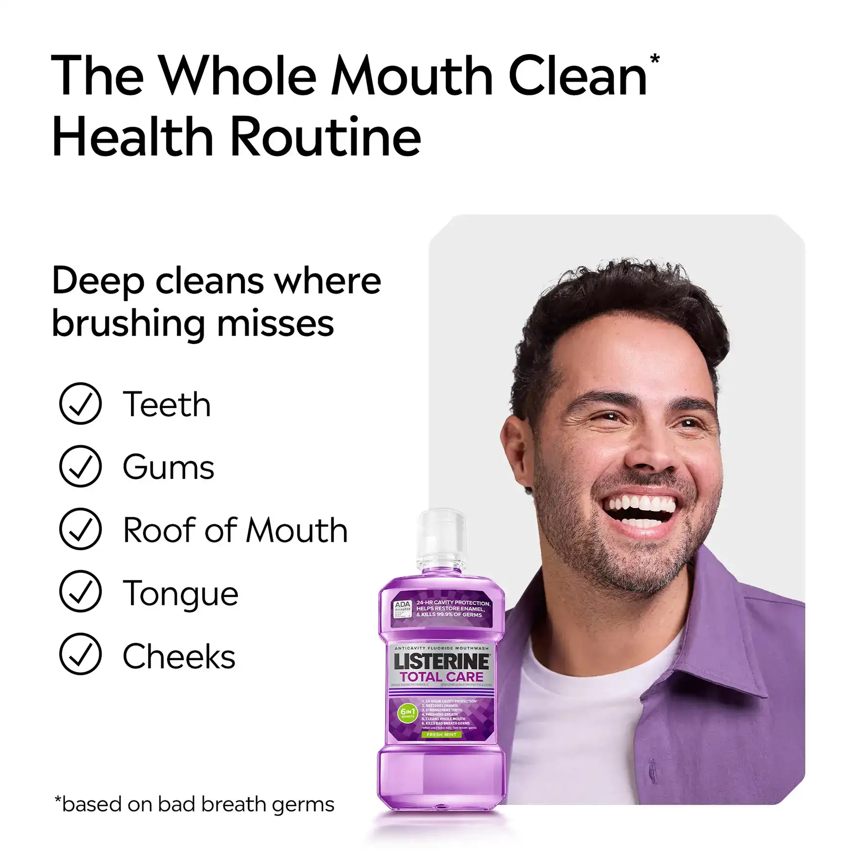 The whole mouth clean health routine