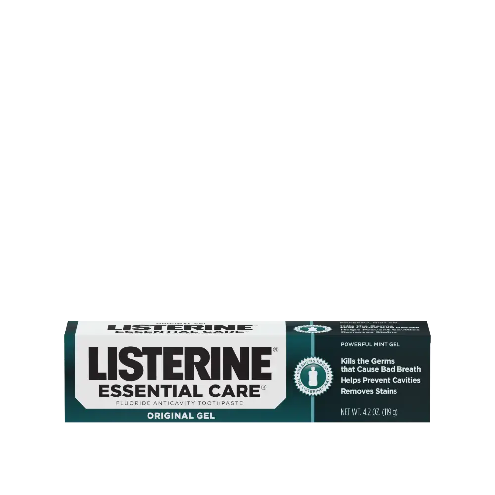Front Pack Shot of LISTERINE® ESSENTIAL CARE® Fluoride Anticavity Toothpaste 4.2oz
